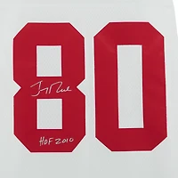 Jerry Rice San Francisco 49ers Autographed White Mitchell & Ness Replica Jersey with "HOF 2010" Inscription