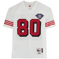 Jerry Rice San Francisco 49ers Autographed White Throwback Mitchell & Ness Authentic Jersey