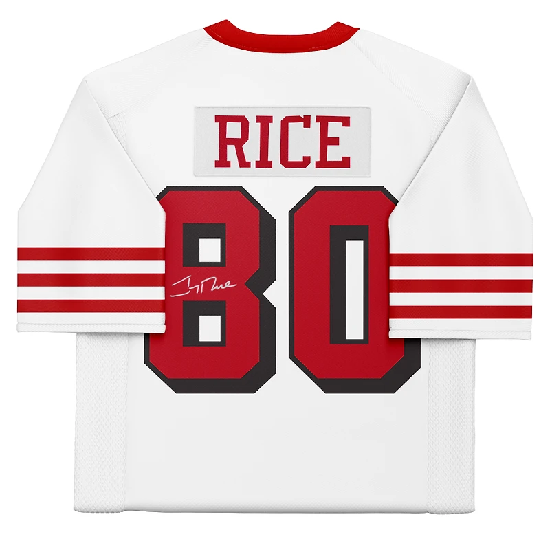 Maillot authentique Mitchell & Ness autographié par Jerry Rice des San Francisco 49ers