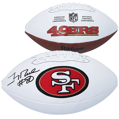 Jerry Rice San Francisco 49ers Autographed Wilson White Panel Football