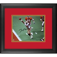 Jerry Rice San Francisco 49ers Framed Autographed 8" x 10" Hands Up vs Broncos Photograph