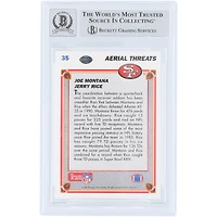 Joe Montana & Jerry Rice San Francisco 49ers Autographed 1991 Upper Deck #35 Beckett Fanatics Witnessed Authenticated 10 Card