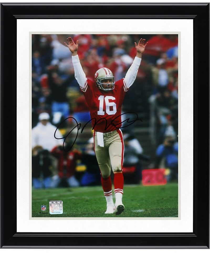 Joe Montana San Francisco 49ers Autographed 11" x 14" Hands Up Photograph