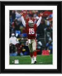 Joe Montana San Francisco 49ers Autographed 11" x 14" Hands Up Photograph