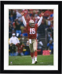 Joe Montana San Francisco 49ers Autographed 16" x 20" Hands Up Celebration Photograph with "HOF 2000" Inscription