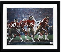 Joe Montana San Francisco 49ers Autographed 16" x 20" Super Bowl XIX Dropback Photograph