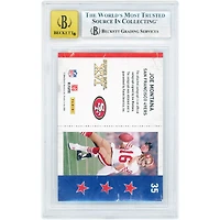 Joe Montana San Francisco 49ers Autographed 2010 Panini Playoff Contenders Super Bowl Tickets #35 BGS Authenticated 9/10 Card