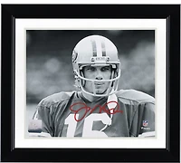 Joe Montana San Francisco 49ers Autographed 8" x 10" Black & White Close Up Photograph