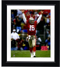 Photo dédicacée de Joe Montana (San Francisco 49ers) - 20 x 25 cm (8 x 10 pouces), mains levées