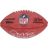 Joe Montana San Francisco 49ers Autographed Duke Full Color Football with "SB XVI, XIX, XXIV MVP" Inscription