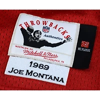 Joe Montana San Francisco 49ers Autographed Mitchell & Ness Red Authentic Jersey with ''HOF 2000'' Inscription