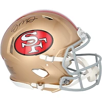 Casque Riddell authentique rétro Speed, autographié par Joe Montana, des 49ers de San Francisco (1964-1995).
