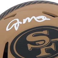 Casque Riddell 2023 Salute to Service Speed ​​Mini autographié par Joe Montana San Francisco 49ers