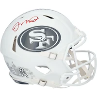 Casque authentique Riddell 2024 Salute To Service Speed ​​autographié par Joe Montana des San Francisco 49ers