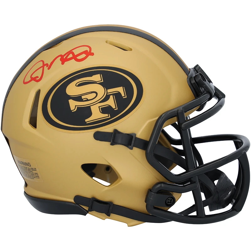 Joe Montana San Francisco 49ers Autographed Riddell Rave Speed Mini Helmet
