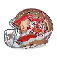 Joe Montana San Francisco 49ers Autographed Riddell Speed Authentic Helmet  - Art by King Saladeen - Limited Edition #1/1 - WN55915771