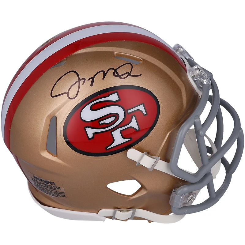 Joe Montana San Francisco 49ers Autographed Riddell Speed Mini Helmet