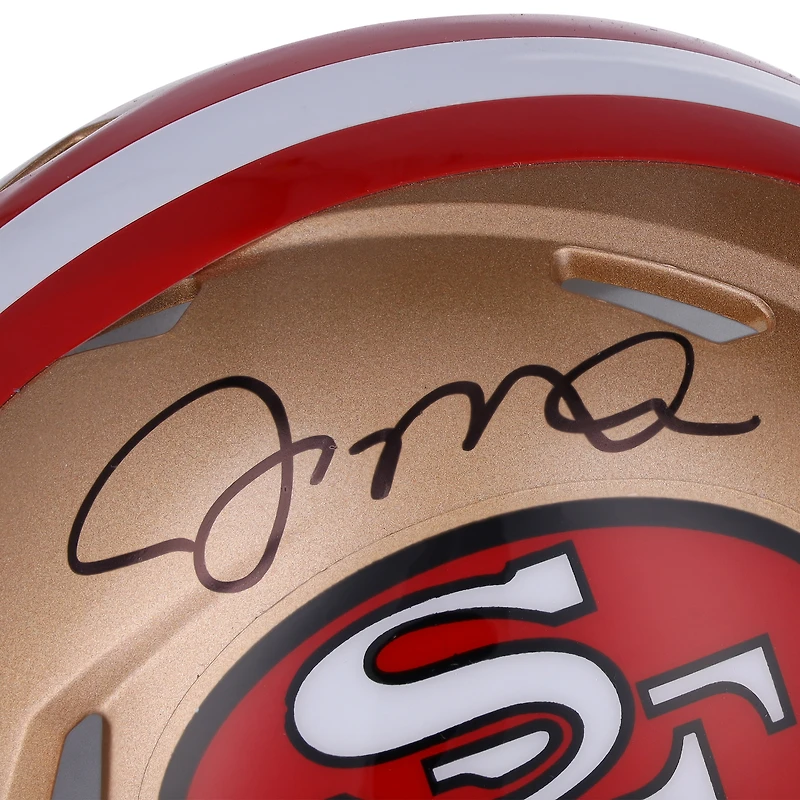 Joe Montana San Francisco 49ers Autographed Riddell Speed Mini Helmet