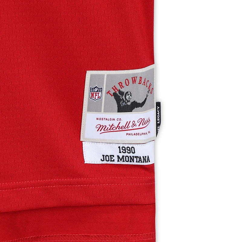 Joe Montana San Francisco 49ers Autographed Scarlet Mitchell & Ness 1990 Legacy Jersey with "HOF 2000" Inscription
