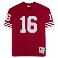 Joe Montana San Francisco 49ers Autographed Scarlet Mitchell & Ness Authentic Jersey with "4x SB Champ" Inscription