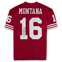 Joe Montana San Francisco 49ers Autographed Scarlet Mitchell & Ness Authentic Jersey with "Comeback Kid!" Inscription