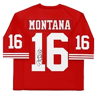 Joe Montana San Francisco 49ers Autographed Scarlet Mitchell & Ness Authentic Jersey with "Comeback Kid!" Inscription