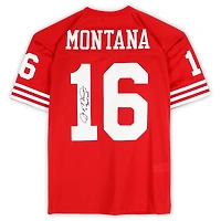 Joe Montana San Francisco 49ers Autographed Scarlet Mitchell & Ness Authentic Jersey with "Joe Cool" Inscription