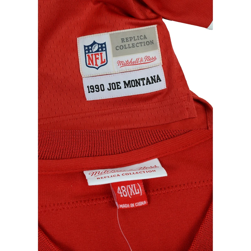 Joe Montana San Francisco 49ers Autographed Scarlet Mitchell & Ness Legacy Jersey