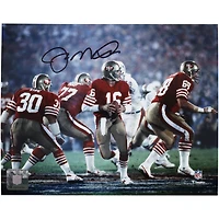Joe Montana San Francisco 49ers Autographed Super Bowl XIX Dropback Photograph