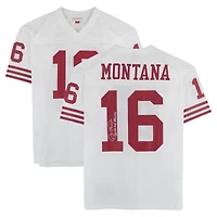 Joe Montana San Francisco 49ers Autographed White Mitchell & Ness Authentic Jersey with "2x NFL MVP" & "HOF 2000" Inscriptions