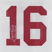Maillot authentique blanc autographié par Joe Montana des San Francisco 49ers, signé Mitchell & Ness