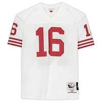 Maillot authentique Mitchell & Ness blanc autographié de Joe Montana, des 49ers de San Francisco