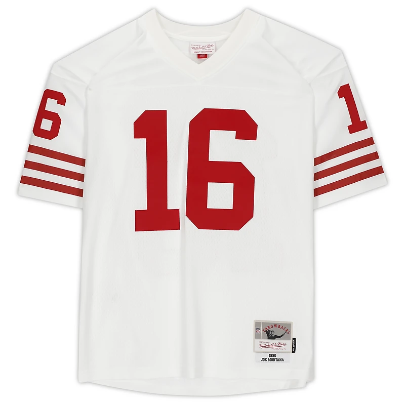 Joe Montana San Francisco 49ers Autographed White Mitchell & Ness Legacy Jersey