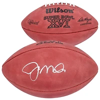 Joe Montana San Francisco 49ers Autographed Wilson Super Bowl XVI Logo Football