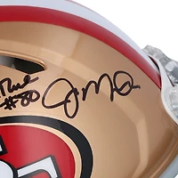 Joe Montana, Steve Young & Jerry Rice San Francisco 49ers Autographed Riddell Speed Authentic Helmet
