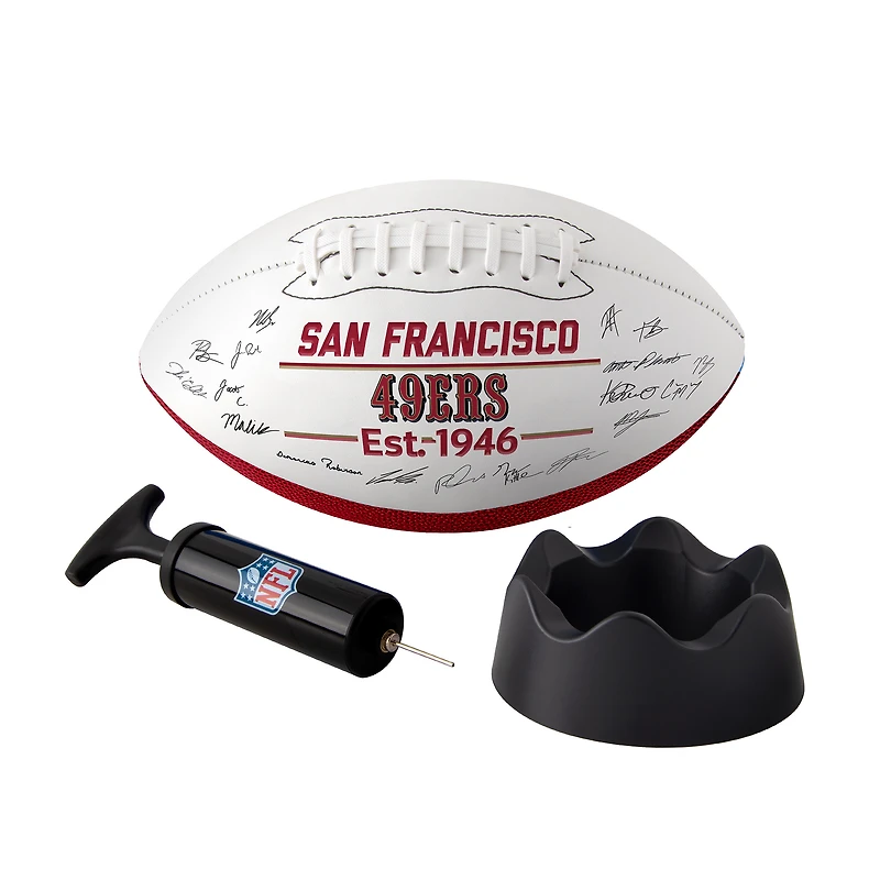 Ballon de football autographié Logo Brands San Francisco 49ers 2025
