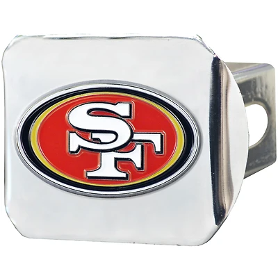 Logo Brands  San Francisco 49ers Color on Chrome Hitch Cover