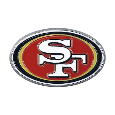 Logo Brands San Francisco 49ers Embossed Color Auto Emblem