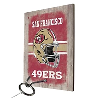 Jeu de lancer d'anneaux des 49ers de San Francisco avec les logos des marques