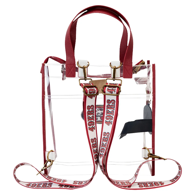 Sac à dos et fourre-tout convertible transparent Loungefly San Francisco 49ers