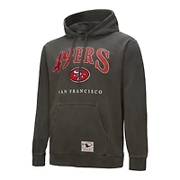 Sweat à capuche gris pour homme Mitchell & Ness San Francisco 49ers Slot