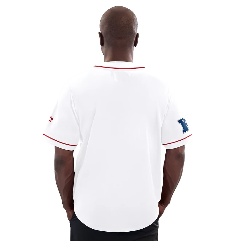Men's Starter  White San Francisco 49ers Button-Up Top