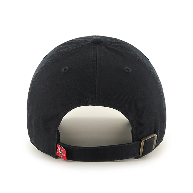Men's '47 Black San Francisco 49ers Clean Up Adjustable Hat