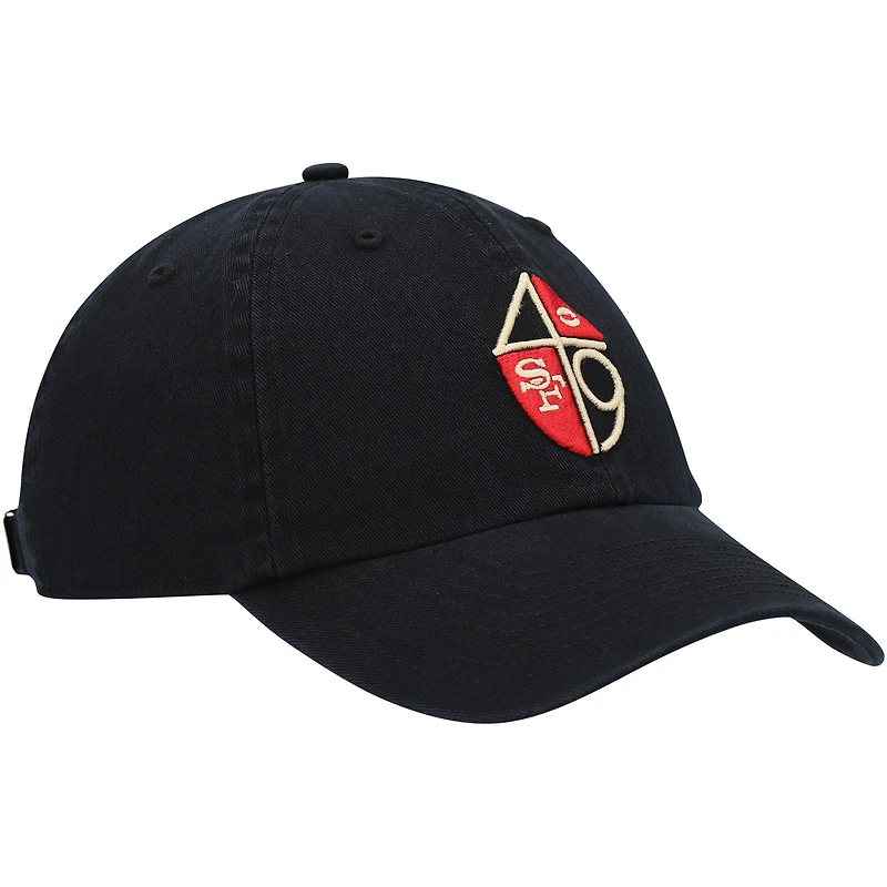 Men's '47 Black San Francisco 49ers Clean Up Adjustable Hat