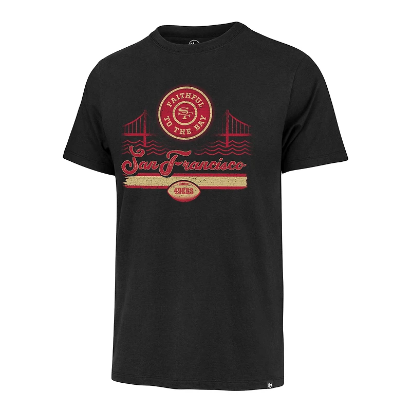 T-shirt pour homme '47 noir San Francisco 49ers Faithful to the Bay Regional Franklin