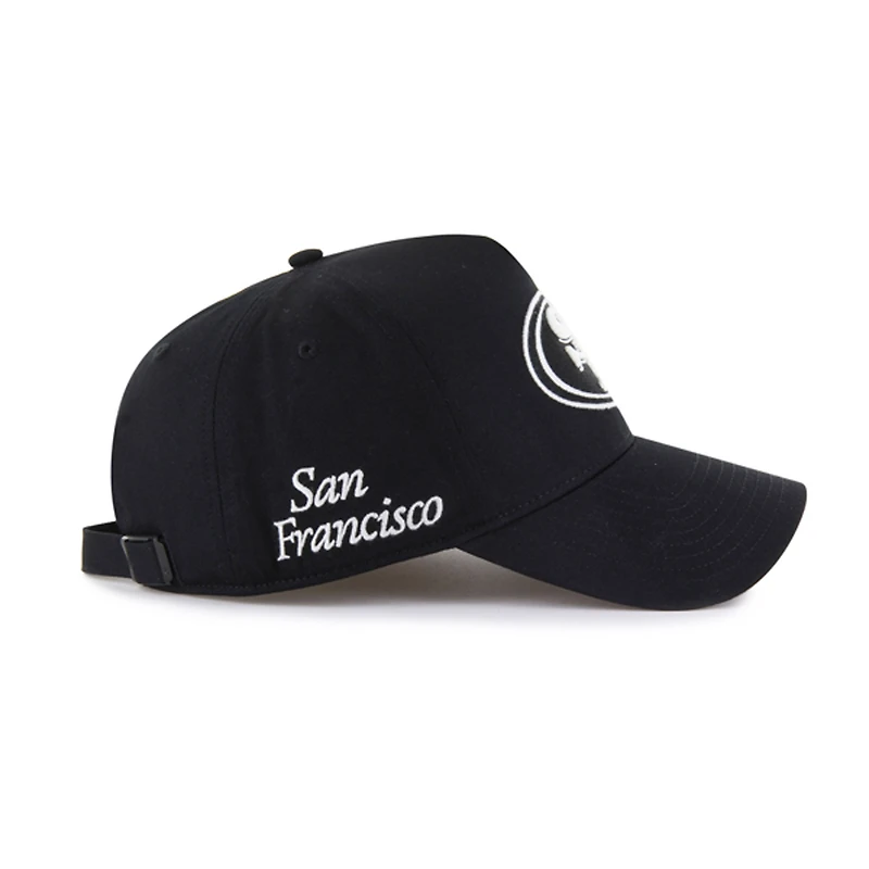 Casquette ajustable noire « 47 » pour homme, San Francisco 49ers Foundation Offside