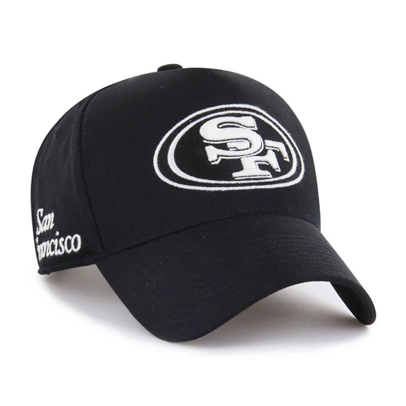 Casquette ajustable noire « 47 » pour homme, San Francisco 49ers Foundation Offside