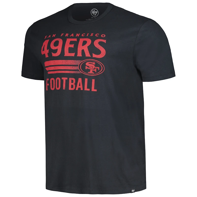 T-shirt noir '47 pour hommes des 49ers de San Francisco Rider Franklin