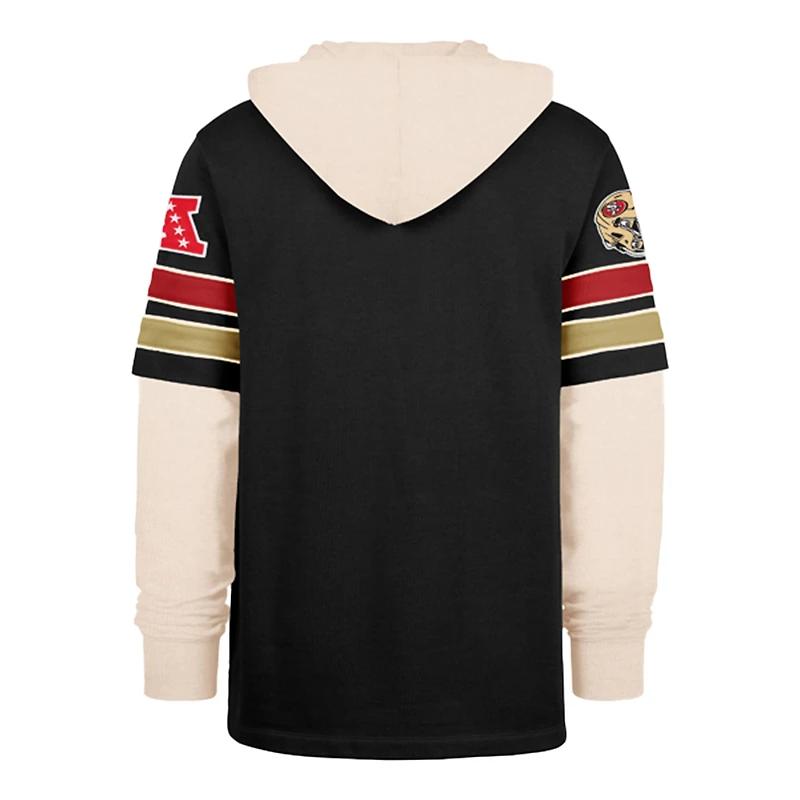 Sweat à capuche homme '47 Black San Francisco 49ers Split Zone Cornerback Duo Lacer