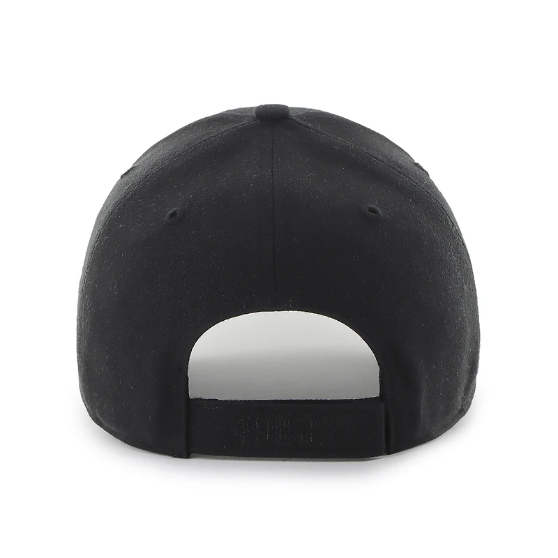 Men's '47 Black San Francisco 49ers  Tonal MVP Adjustable Hat
